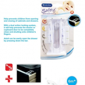 Double Drawer Lock Lucky Baby 9200