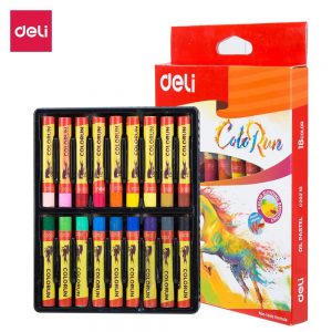 Deli EC20210 School Crayon/Krayon-Oil Pastel Rich Color 18C